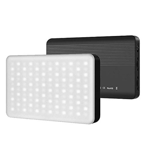 ULANZI VIJIM VL120 LED-Lampe, zweifarbig, für Smartphone und Kamera, mit Einstellbarer Farbtemperatur, 3200 K-6500 K, Diffusor und Akku 3100 mAh