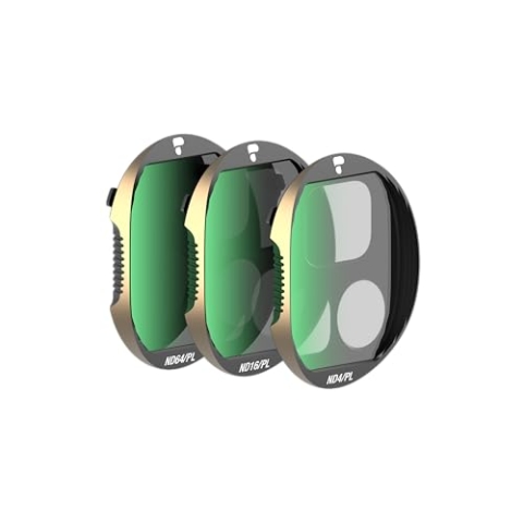 PolarPro - DJI Mavic 4 Pro - Vivid ND/PL Filter Collection - Filter 3-Pack - ND4/PL, ND16/PL, ND64/PL - Fully Compatible with Mavic 4 Pro Gimbal and Optics