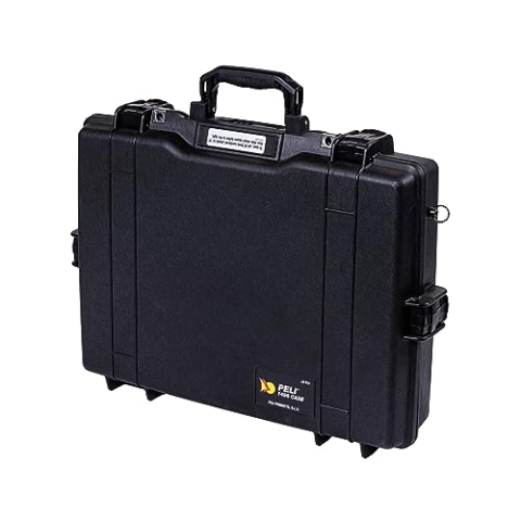 Peli 1495CC1 Schutzkoffer für Laptop, IP67 Wasser- und Staubdicht, 15L Volumen, Farbe: Schwarz