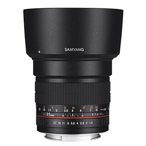 Samyang MF 85mm F1,4 AS IF UMC für MFT– Vollformat Portrait Objektiv für MFT-Mount, geeignet für MFT, manueller Fokus, für Olympus OM-D E-M10 Mark IV, Mark III und Panasonic Lumix DC-G110, DC-G91