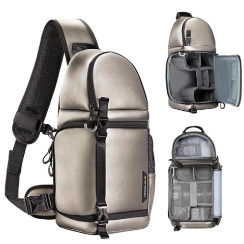 K&F Concept Kamera-Rucksack, Schultertasche, quadratische Tasche, Taschen Fotografen, Kamera-Rechteck-Hülle, kompatibel mit Canon/Nikon/Sony/DJI Mavic Drohnen-Rucksack
