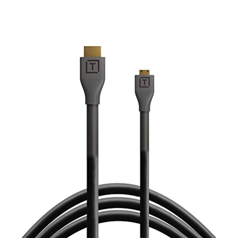 Tether Tools TetherPro HDMI Kabel Micro auf HDMI 2.0 3m schwarz