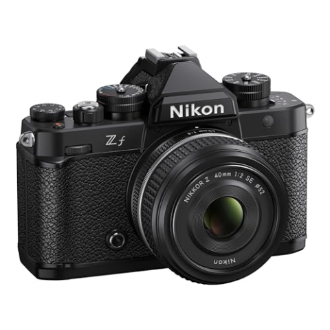 Nikon Z f Kit Nikkor Z 40mm 1:2.0 Spez. Edition Vollformatkamera, 24.4MP, 4k Video, Pixel Shift, Gehäuse mit Magnesiumlegierung, Neig- und drehbarer Touch-Monitor