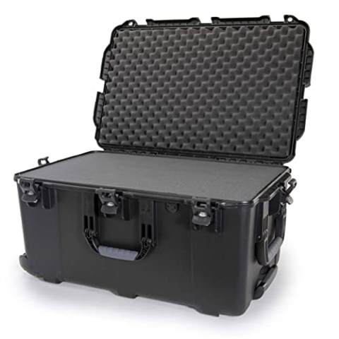 NANUK 965 Wasserdichter Hartschalenkoffer Mit Rädern und Anpassbarer Schaum - Schwarz