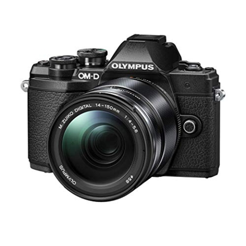 Olympus OM-D E-M10 Mark III Systemkamera (16 Megapixel, 5-Achsen Bildstabilisator, elektronischer Sucher, 4K, WLAN, nur Gehäuse)schwarz inkl. M.Zuiko Digital 14-150mm F4.0-5.6 II