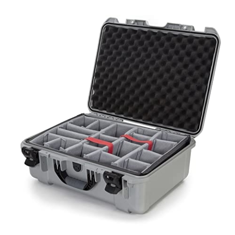 NANUK 940 Wasserdichter Hartschalenkoffer Mit Gepolsterten Trennwänden - Silber