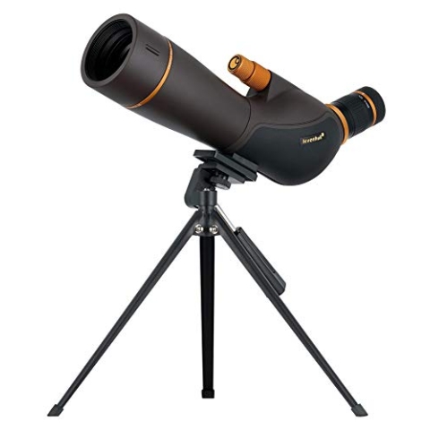 Levenhuk Blaze PRO 60 Wasserdichtes Zoom Spektiv mit Durchgehend Mehrfachvergüteter Optik, Winkelokular, Grob- und Feinfokussierung