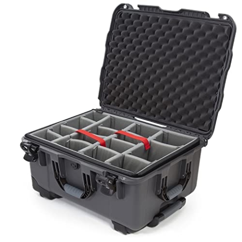 NANUK 950 Wasserdichter Hartschalenkoffer Mit Gepolsterten Trennwänden - Mit Rädern - Graphit