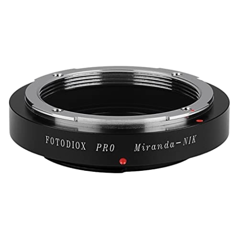 Fotodiox Pro Lens Mount Adapter Compatible with Miranda (Mir) Lenses on Nikon F-Mount Cameras