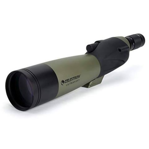 Celestron 52254 Ultima 80mm Straight Refractor Spotting Scope Telescope, Green