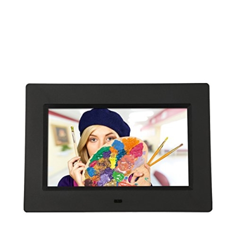 Rollei Degas DPF-700 - Digitaler Bilderrahmen mit 7.0“ (17,8 cm) TFT-LED Panel, Uhrzeitanzeige, Kalenderfunktion, Diashow und Dreh-Funktion, inkl. Fernbedienung - Schwarz