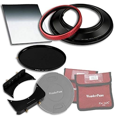 WonderPana 66 FreeArc Essentials ND 0.6SE Kit - Rotating 145mm Filter System Holder, Lens Cap, Fotodiox Pro 6.6"x8.5" 0.6 (2-stop) Soft Edge Grad ND and 145mm ND16 (4-Stop) Filters for the Nikon 14mm AF Nikkor f/2.8D ED Lens (Full Frame 35mm)