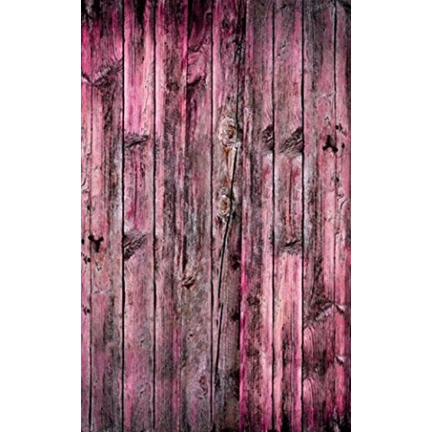 Click Requisiten 5 x 8 ft Holz vertikal Fotografien Vinyl Hintergrund – Pink