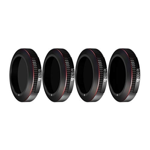 Freewell Bright Day –4K-Serie– 4er-Pack ND8/PL, ND16/PL, ND32/PL, ND64/PL Kameraobjektivfilter Hergestellt Kompatibel Mit Mavic 2 Zoom/Enterprise