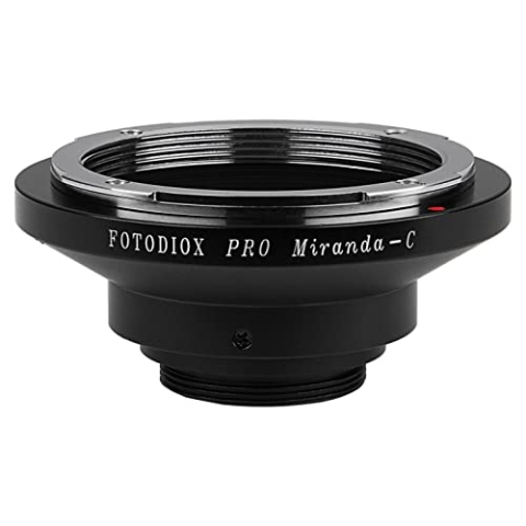 Fotodiox Pro Lens Mount Adapter Compatible with Miranda (Mir) Lenses to C-Mount Cameras