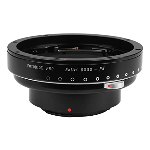 Fotodiox Pro Lens Mount Adapter Compatible with Rollei 6000 Lenses on Pentax K-Mount Cameras