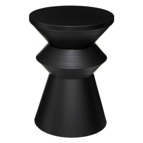Atmosphera - Couchtisch Sohan - Metall - schwarz D. 49 cm - Schwarz