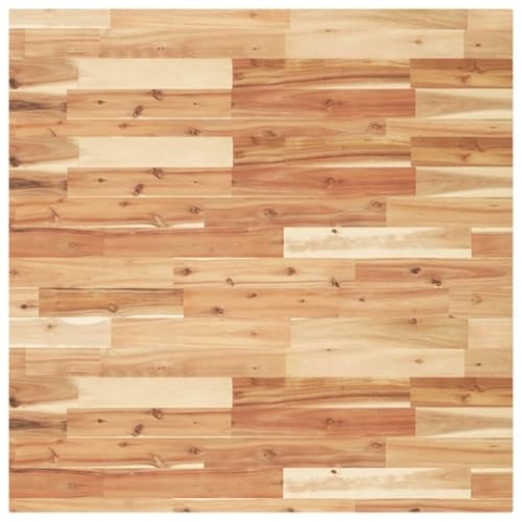 vidaXL Tischplatte, Holzplatte Quadratisch, Massivholzplatte für Esstisch Bartisch Beistelltisch, Ersatztischplatte, 90x90x4cm Massivholz Akazie