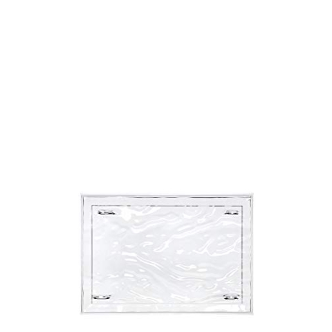 Kartell 01200B4 Dune Tablett, Plastik, Kristall, 46 x 32 x 2,5 cm