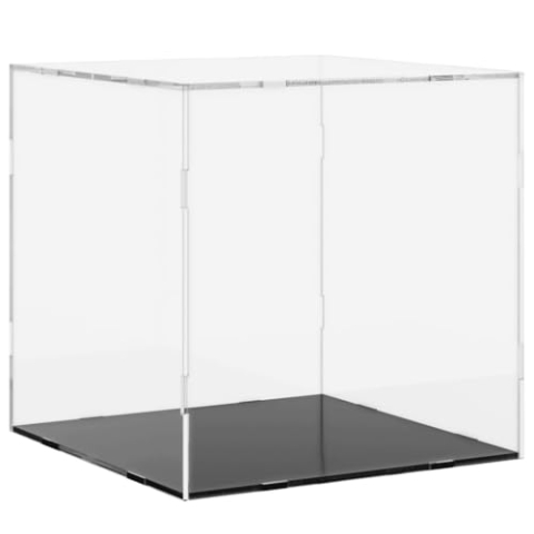 vidaXL Vitrine, Schaukasten Staubschutz, Sammlervitrine für Sammlerstücke Spielzeug Figuren, Ausstellungsbox Acrylbox, Transparent Acryl