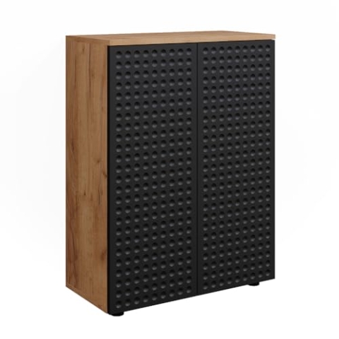 Vicco Midischrank Irma, Badmöbel, Anthrazit gepunktet, 60 x 81 cm