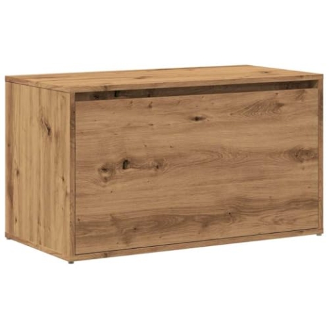 vidaXL Flurbank 80x40x45 cm Artisan-Eiche Holzwerkstoff, Kastenbank, Flurmöbel, Eingangsbank, Flurbank, Schuhbank, Aufbewahrungsbank, Wohnzimmerbank