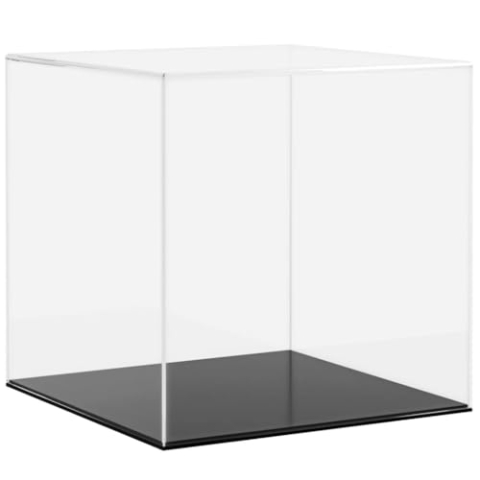 vidaXL Vitrine, Schaukasten Staubschutz, Sammlervitrine für Sammlerstücke Spielzeug Figuren, Ausstellungsbox Acrylbox, Transparent Acryl