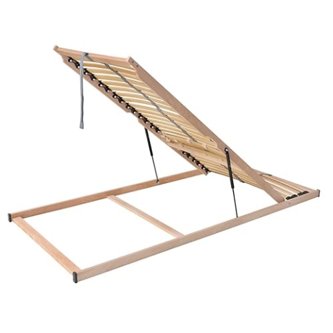 Madera 7-Zonen-Lattenrost für Bettkastenfunktion, 28 Federleisten, Birkenschichtholz Größe 100 x 200 cm, Farbe Öffnung Vorn