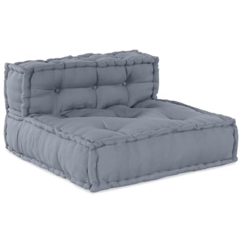 vidaXL Modularer Pouffe Grau 70x70x54 Stoff