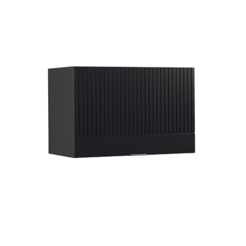 Vicco Küchenschränke Fame-Line, Schwarz gestreift, 60 cm Flach