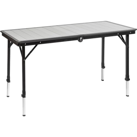 BRUNNER Campingtisch Dinemic 4 Koffertisch Klapptisch Falttisch Verstellbar Alu