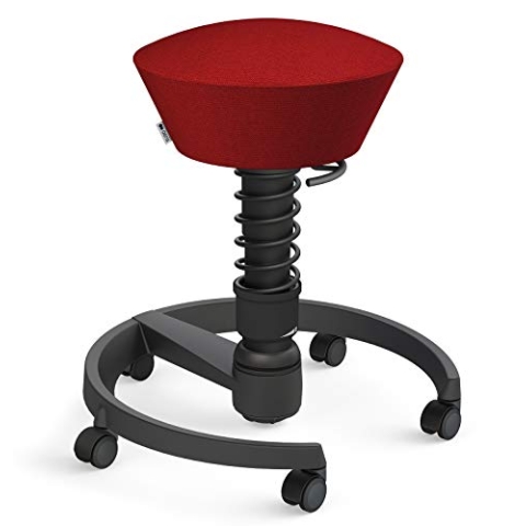 aeris Swopper – Ergonomischer Hocker – Bürohocker höhenverstellbar – Vielseitiger Schreibtischstuhl für einen gesunden Rücken – Bürostuhl mit Rollen, Feder Standard