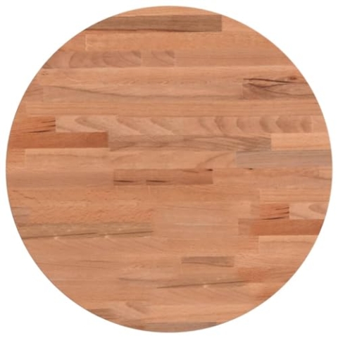 vidaXL Tischplatte, Holzplatte Holztischplatte Rund, Ersatzplatte Platte für Beistelltisch Bartisch, Massivholztischplatte Esstischplatte, Ø40x4 cm Massivholz Buche