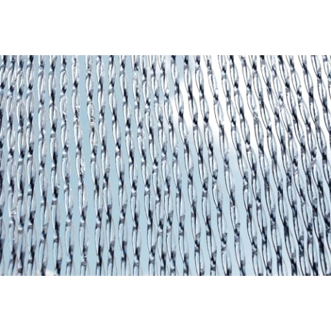 CASA Türvorhang ALBI 1 Fliegenvorhang Insektenvorhang Balkonvorhang Raumteiler schwarz transparent, Maße:90 x 210 cm