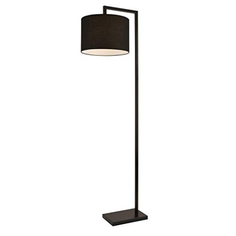 lux.pro Stehleuchte 161cm Standleuchte E27 max. 60W Stehlampe Stand Lampe Metall Schwarz