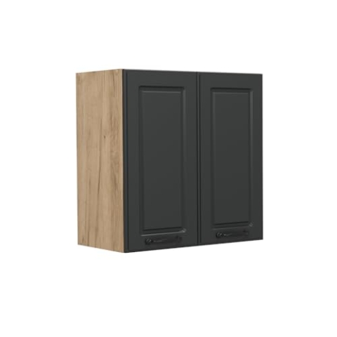 Vicco Hängeschrank R-Line, hängender Küchenschrank, Anthrazit Landhaus, 60 cm