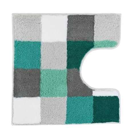 Kleine Wolke 5426675129 WC-Vorleger Caro, 55 x 55 cm, Petrol, 4004478230521