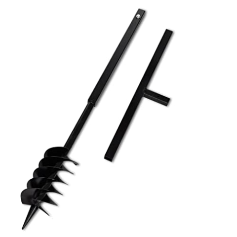 vidaXL Erdlochbohrer 120mm Brunnenbohrer Erdbohrgerät Brunnenbau Bohrgerät