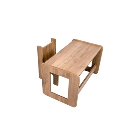 Industrial Living Kindertisch mit 1 Stuhl - Spieltisch - Aktivitätstisch - Kinderschreibtisch - Zeichentisch für Kinder