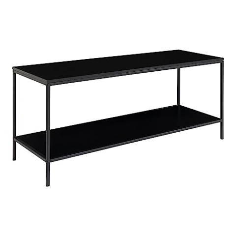 House Nordic Tisch TV VITA Schwarz Fernseh Regal Bank mit Ablage offen