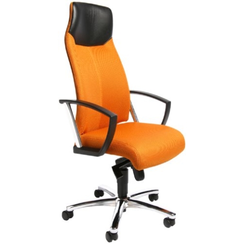 Topstar SU39A BG4 Bürostuhl High Sit up orange mit Armlehnen