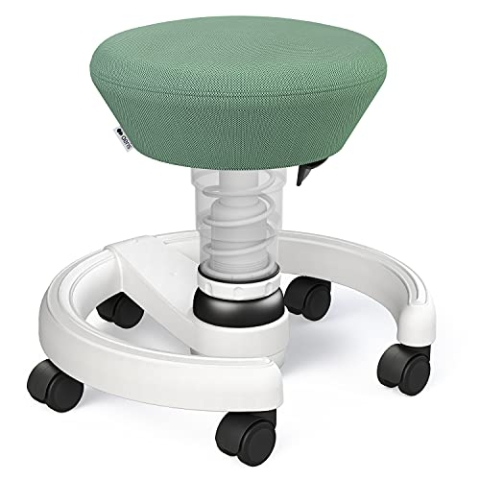 aeris Swoppster Kinderhocker – ergonomischer Kinder-Schreibtischstuhl – Kinder-Drehstuhl für gesundes Sitzen – Kinderstuhl stufenlos höhenverstellbar, 32-47,5 cm Sitzhöhe