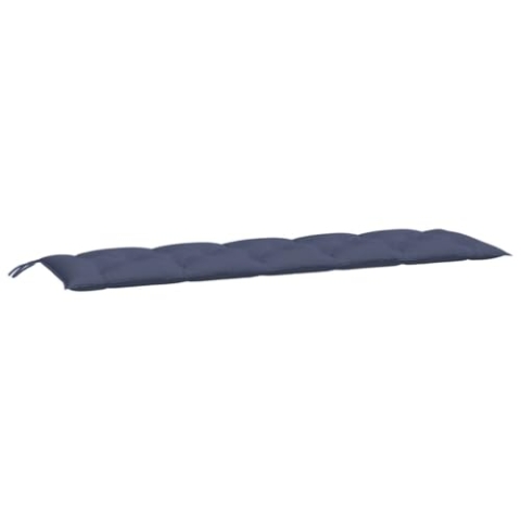 vidaXL Gartenbank Auflagen 2 STK., Gartenbank Auflage mit Hohlfasern, Bankauflage mit Schnüren für Außen Innen, Sitzkissen Bankkissen, Marineblau Oxford-Gewebe