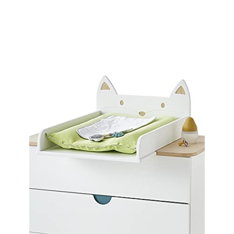 Vertbaudet VERTBAUDETBaby Wickelaufsatz für Kommoden,Fuchs weißONE Size