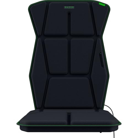 Razer Freyja - Gaming-Sitz-Kissen Auflage mit Razer Sensa HD-Haptik (HyperSpeed Wireless und Bluetooth, für Gaming- und Bürostühle, Haptik-EQ per Razer Synapse) Schwarz