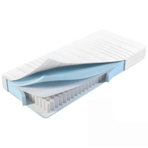 Maan matras Hybridmatratze mit Taschenfederkern 160 x 200 cm - 25 cm Dick - 7 Zonen - Kaltschaum - Abnehmbarer Bezug - Premium Hotelqualität