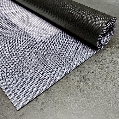 STORESDECO Teppich Premium en Vinyle Teppich Wohnzimmer Schlafzimmer und Küche von hoher Qualität mit elegantem Design rutschfeste Teppiche bei Flur und Outdoor wetterfest Hellgrau 60x200 cm