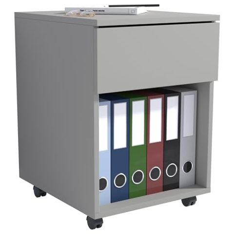 VCM Rollcontainer | Beistellcontainer mit Schubladen | Maße ca. H. 55 x B. 39 x T. 45 cm | Bürocontainer - Dalosa 1 Schublade