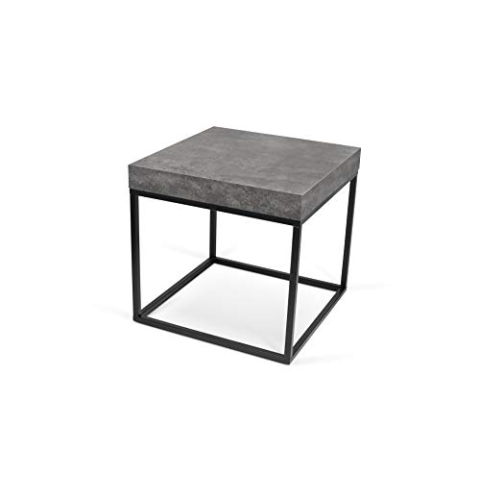 TEMAHOME Petra 55 Kaffeetisch/Kaffeetisch/Beistelltisch, 55 x 55 x 53 cm, Schwarz