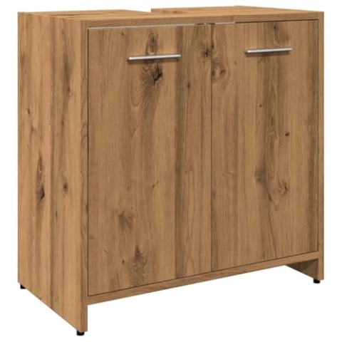 vidaXL Waschbeckenunterschrank Artisan-Eiche 60x33x60 cm, Waschtisch, Waschbeckenunterschrank, Waschtisch Unterschrank, Waschtischunterschrank